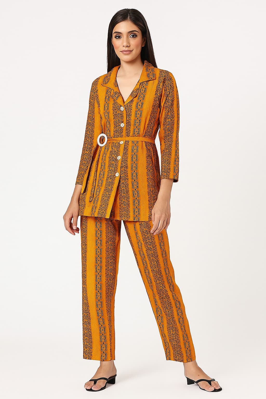 “Spice It Up” Mustard Co-ord Set – For the Main Character Only